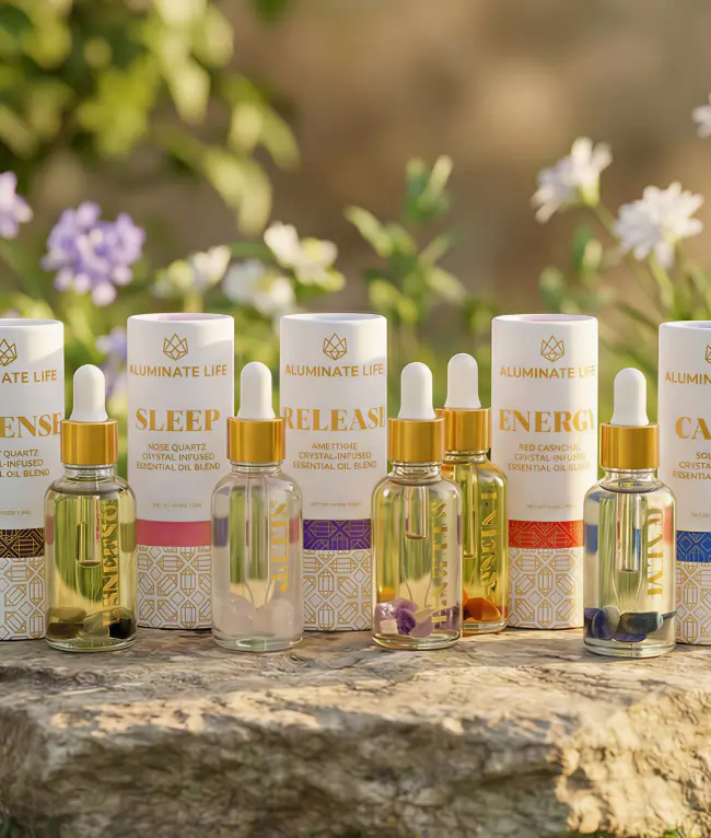 A Tiny Drop of Quiet essential oil or candle by Aluminate Life