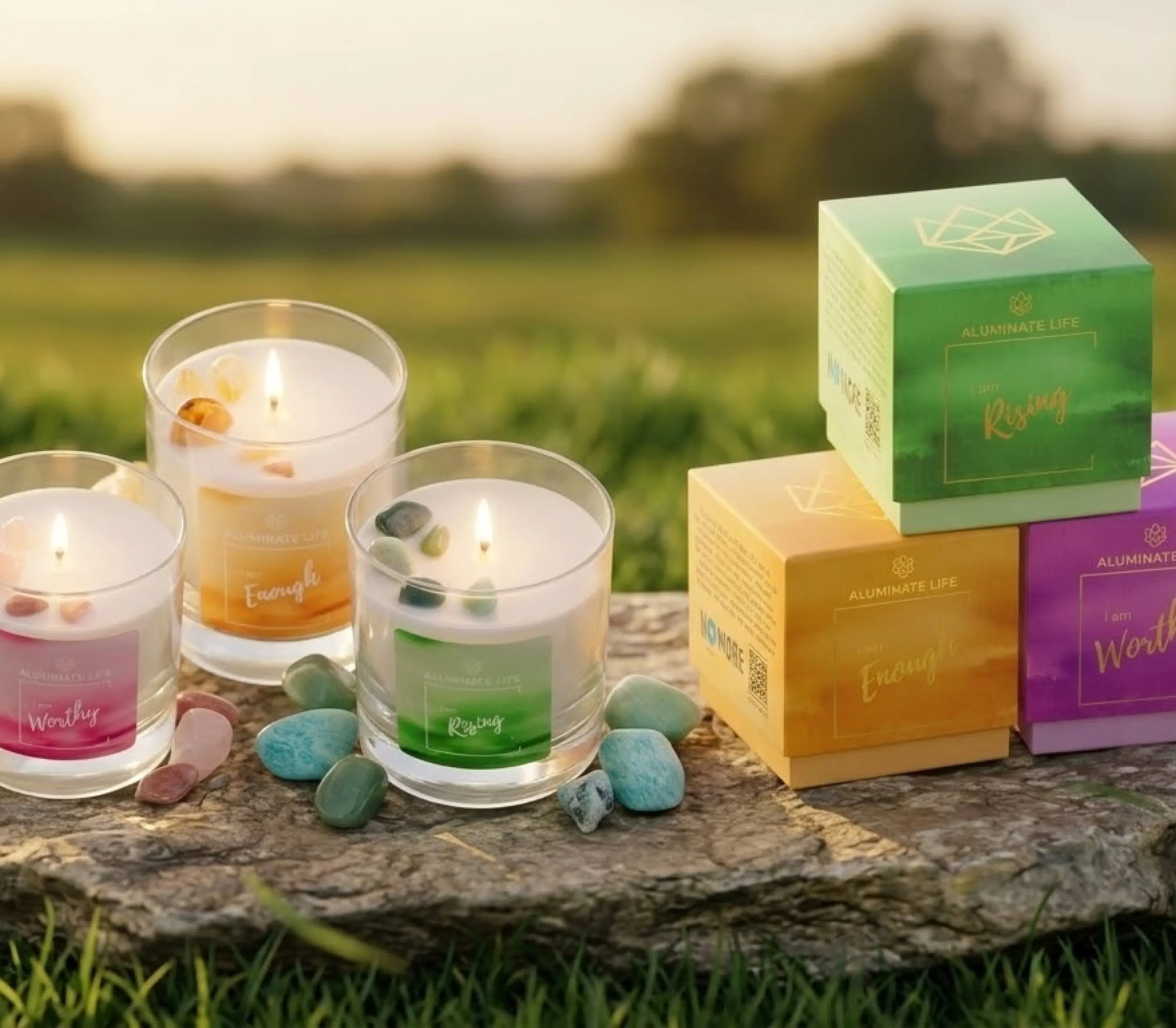 Dr. Liz with Aluminate Life wellness products