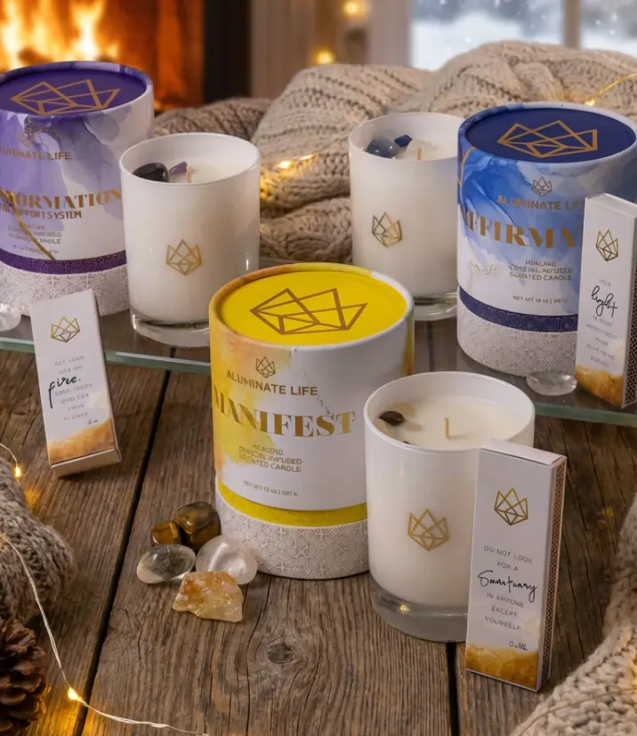 New Year Candle Trio