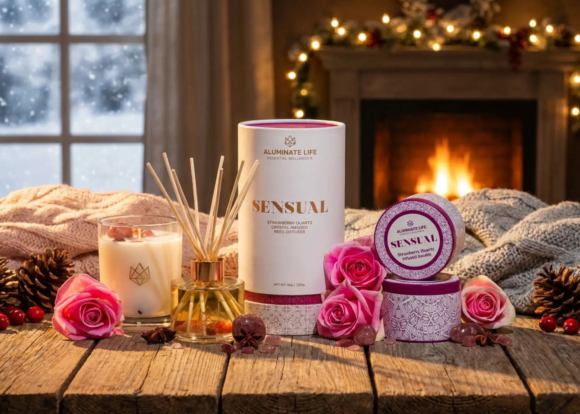 New Year Candle Trio