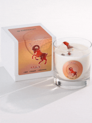 Fire Signs Candle